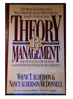 theory r management 1st edition alderson, wayne t., mcdonnell, nancy alderson 0840791488, 9780840791481