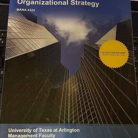 organizational strategy 8th edition uta management faculty 1308783310, 9781308783314