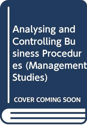 analysing and controlling business procedures  john oshaughnessy 0304933783, 9780304933785