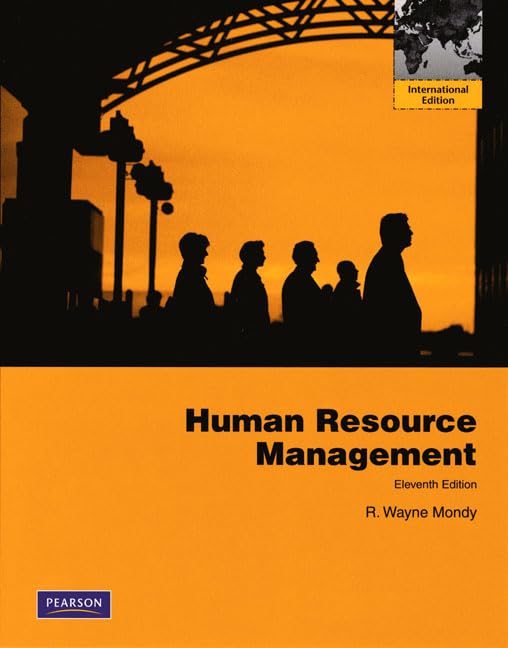 human resource management international edition 11th edition mondy, r. wayne dean 0138005680, 9780138005689