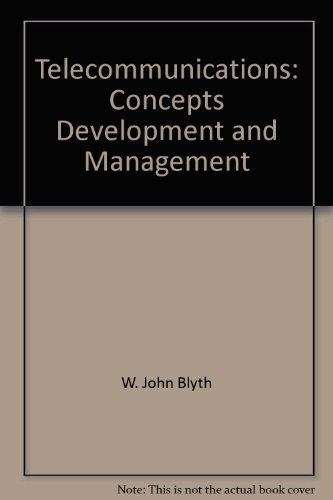 telecommunications concepts development and management 2nd edition w. john blyth 0026808420, 9780026808422