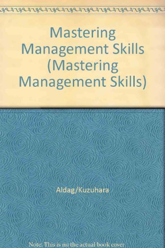 mastering management skills aldag/kuzuhara 0324679653, 9780324679656