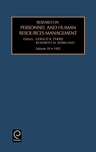 research in personnel and human resources volume 10  ferris 1559384271, 9781559384278
