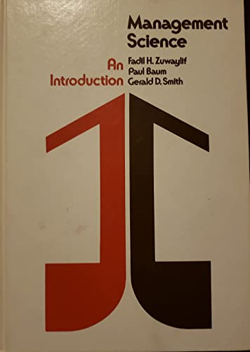 management science an introduction  zuwaylif, fadil h. 0471986755, 9780471986751
