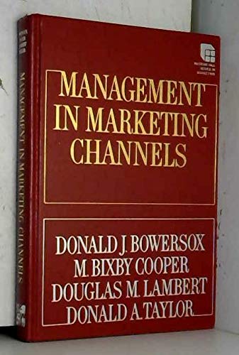 management in marketing channels  michigan state university dept. of marketing and transportation admini,