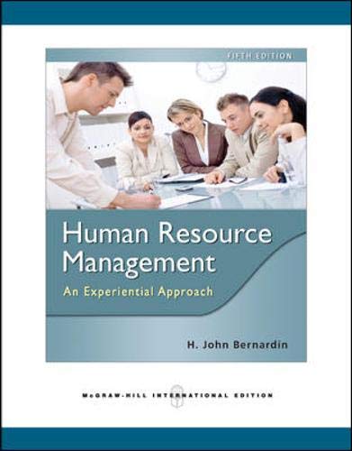 human resource management 5th revised edition h. john bernardin 0071267476, 9780071267472