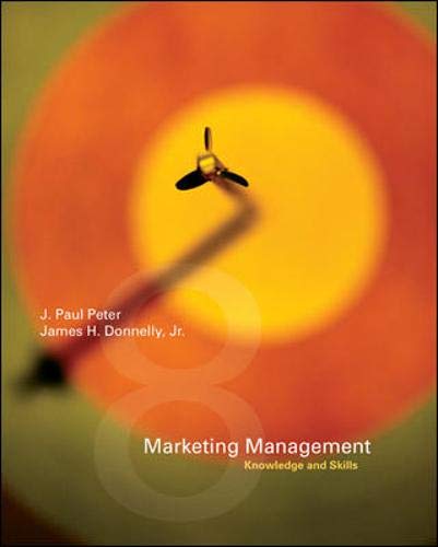 marketing management 8th edition peter, j. paul, donnelly, jr, james 0073137634, 9780073137636