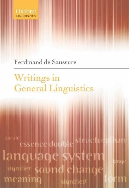 writings in general linguistics  de saussure, ferdinand 019926144x, 9780199261444