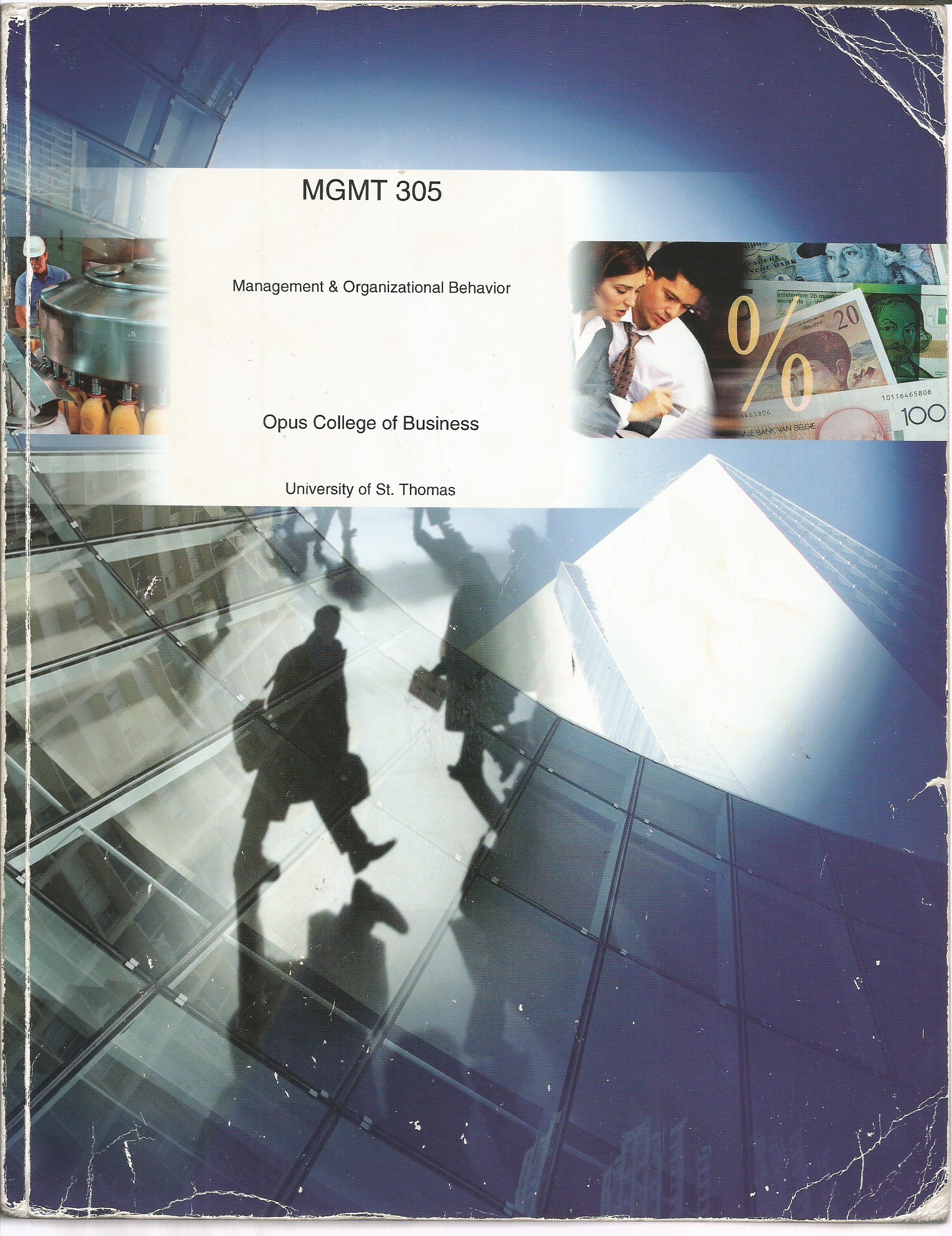 management and organizational behavior mgmt 305 opus college of business university of st thomas  jones