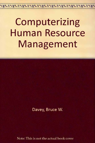 computerizing human resource management bruce w. davey 0914945033, 9780914945031