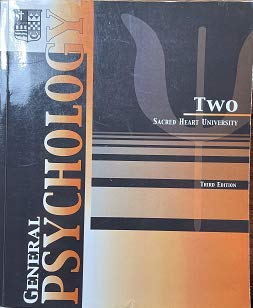 general psychology two sacred heart university 3rd edition saul kassin 0536976457, 9780536976451