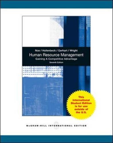 human resource management 7th revised edition raymond andrew noe 0071081887, 9780071081887