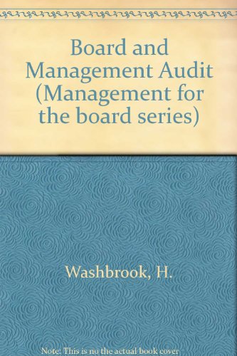 the board and management audit  harry washbrook 0220663343, 9780220663346