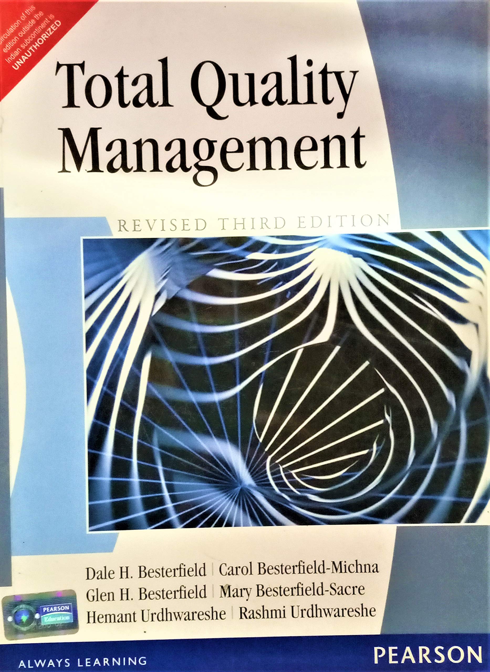 total quality management 3rd revised edition besterfield 8131732274, 9788131732274