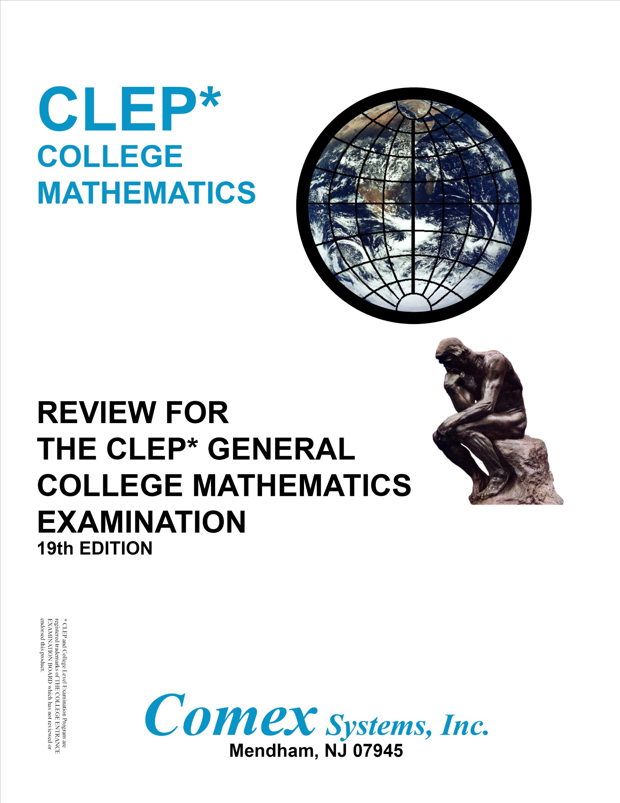 review for the clep general college mathematics 19th edition comex staff 1560302488, 9781560302483