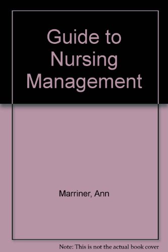 guide to nursing management 2nd edition marriner tomey, ann 0801631572, 9780801631573