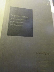 mathematics with applications in management and economics subsequent edition prichett, gordon d., saber, john
