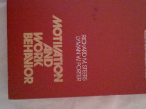 motivation and work behavior  steers, richard m 0070609403, 9780070609402