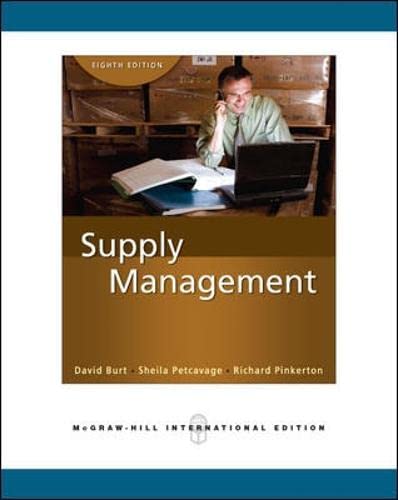 world class supply management 8th edition burt, david n. 0071263306, 9780071263306