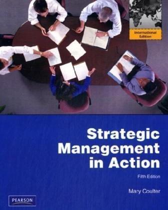 strategic management in action internati 5th edition coulter, mary k. 0137042868, 9780137042869