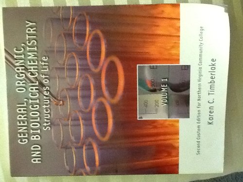 general org +bio chem vol 1 custom 2nd edition karen c. timberlake 1256758795, 9781256758792