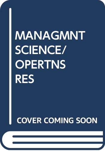 management science/operations research a strategic perspective  peter c bell 0324001584, 9780324001587