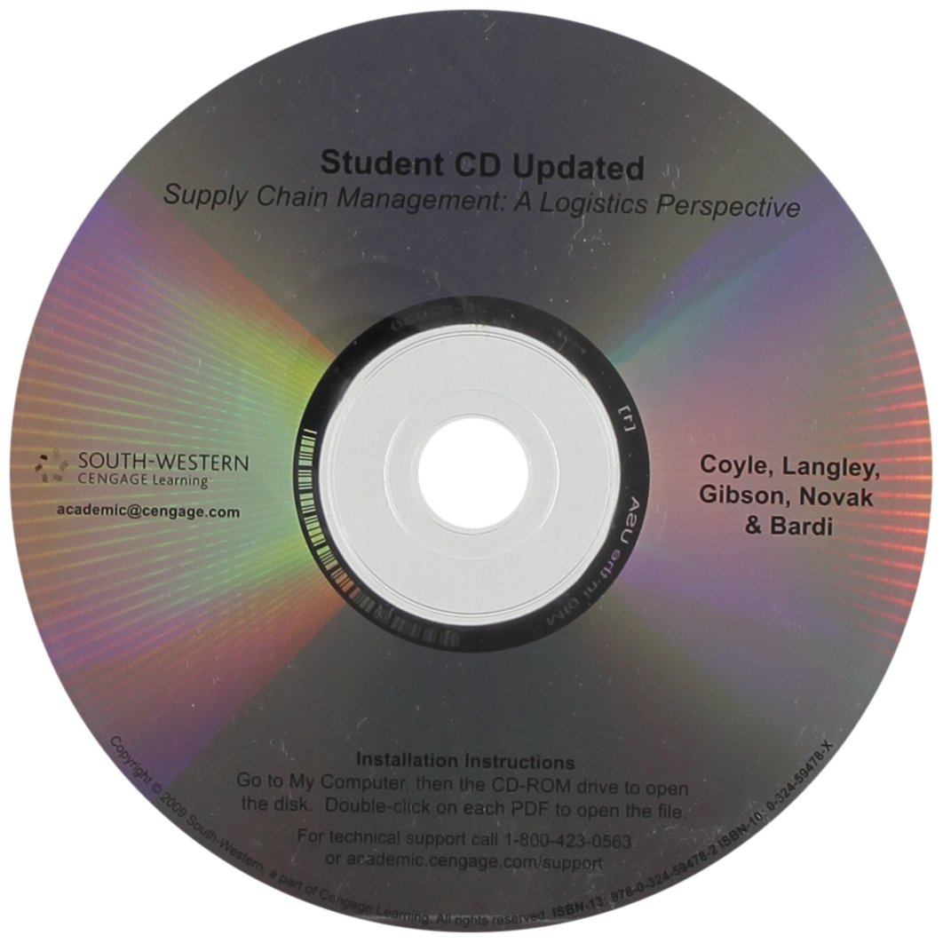 student cd ro revised for for coyle/langley/gibson/novack/bardi s supply chain management a logistics