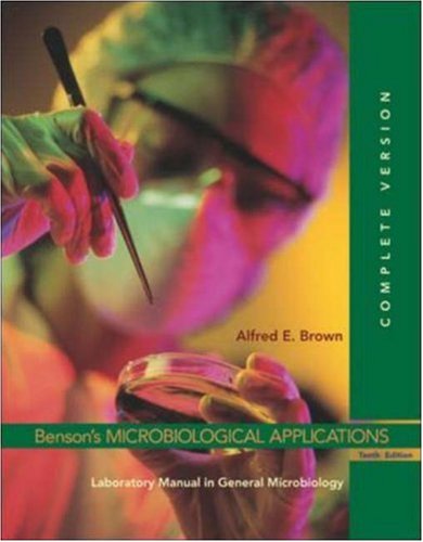 bensons microbiological applications general microbiology version lab manual edition benson, harold j.