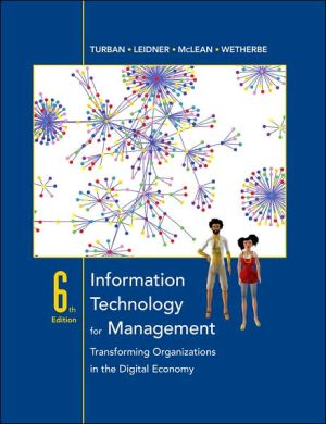 information technology for management transforming organizations in the digital economy 6th edition efraim