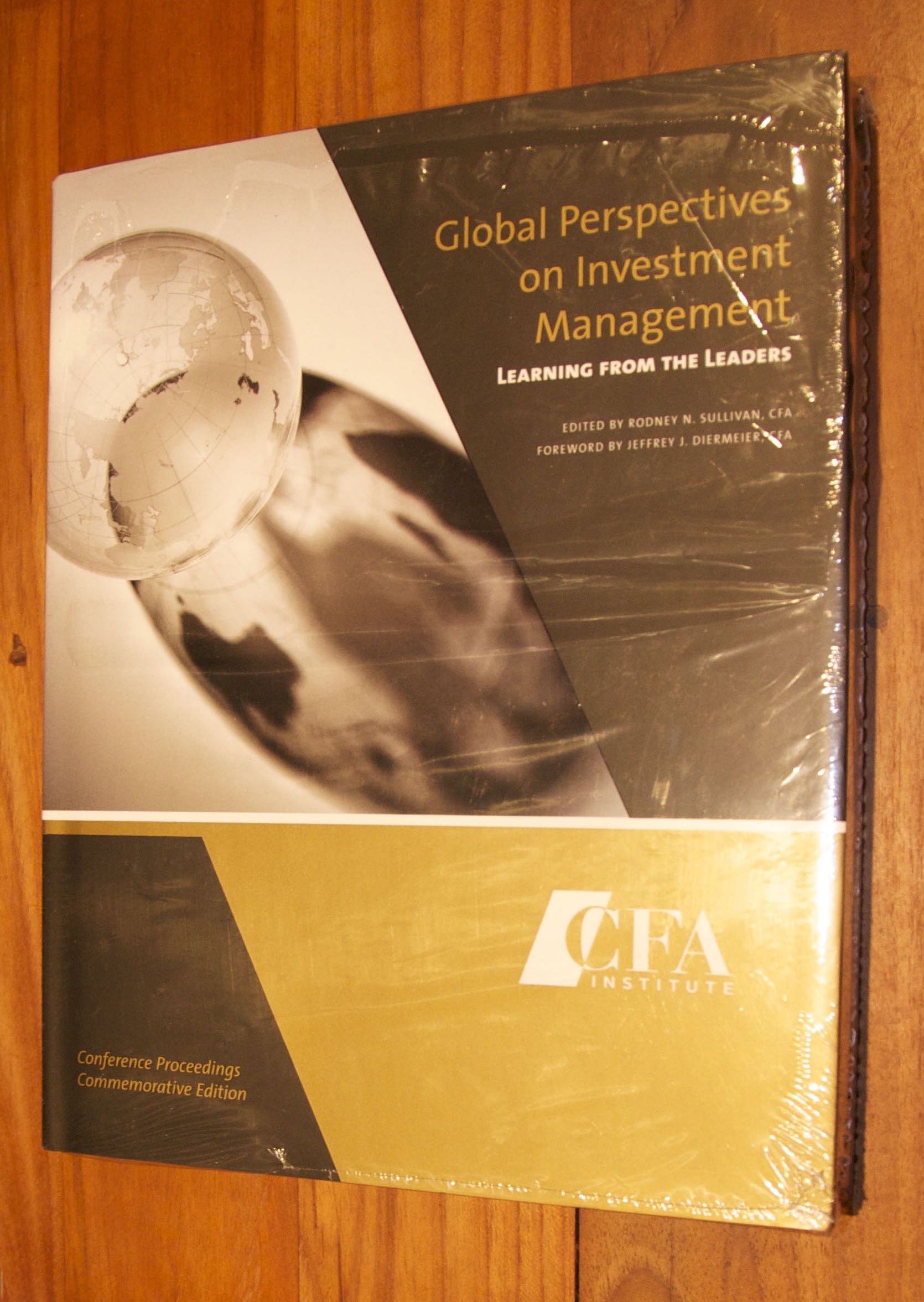 global perspectives on investment management learning from the leaders 1st edition multiple authors