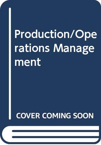 production and operations management internat.2r. edition william j. stevenson 0071147705, 9780071147705