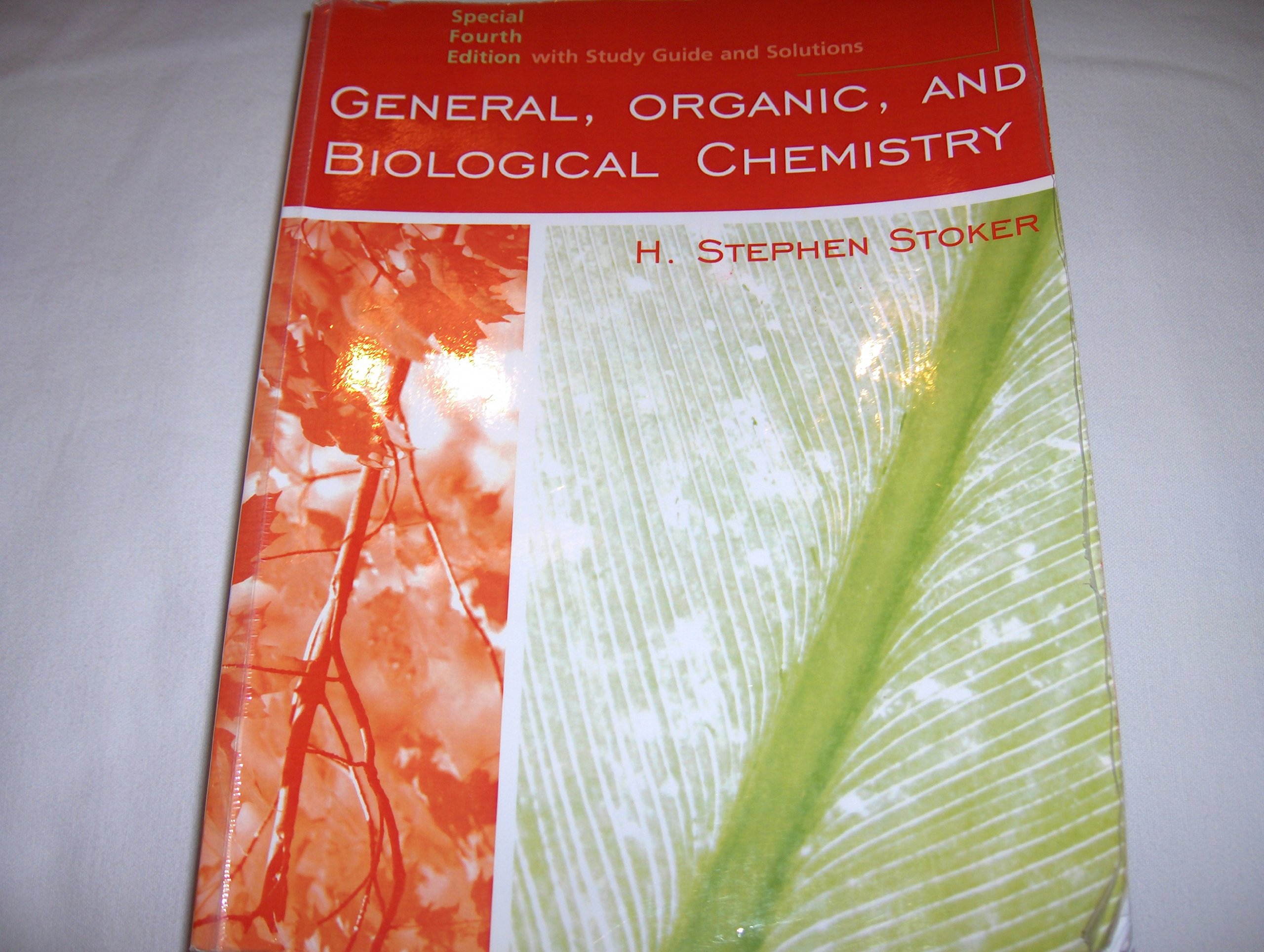 general organic + soln man special 4th edition h. stephen stoker 0618775013, 9780618775019