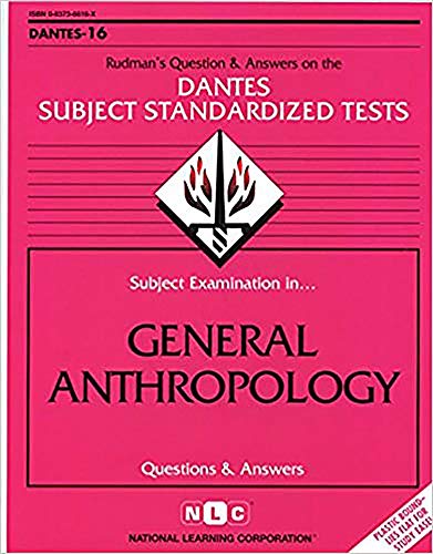 dsst general anthropology national learning corporation 083736616x, 9780837366166