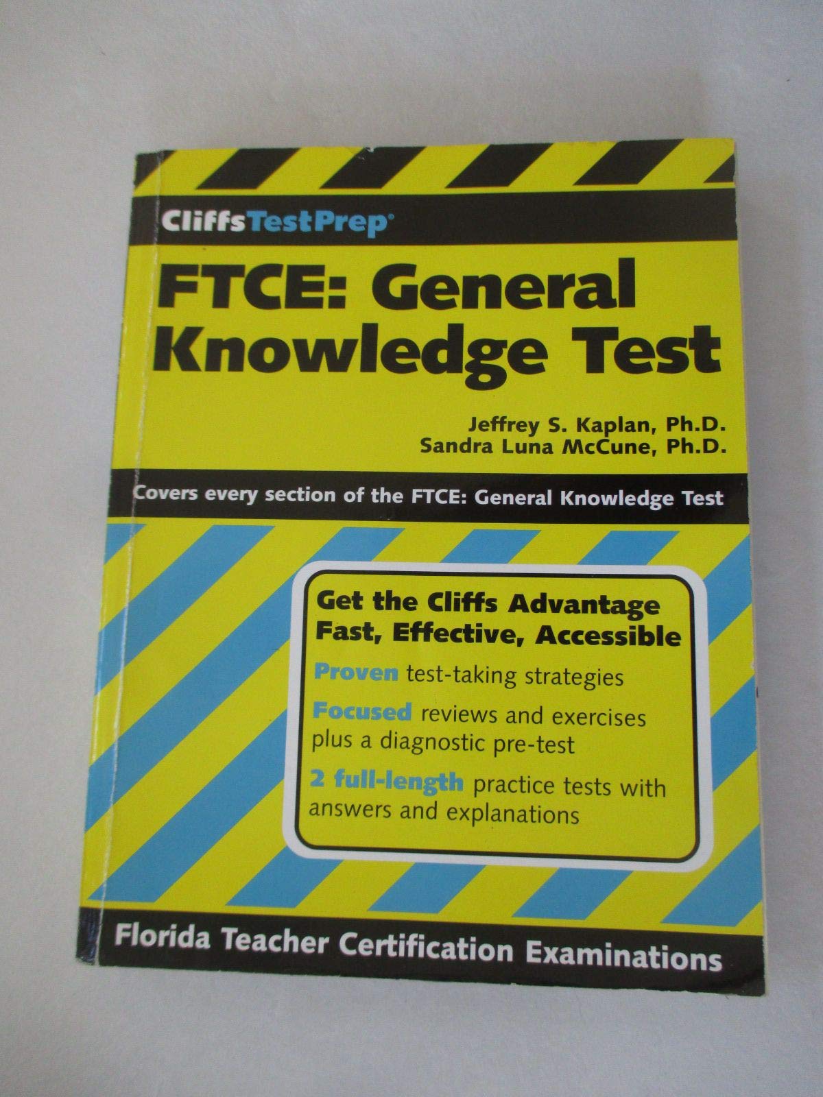 cliffstestprep ftce general knowledge test 1st edition kaplan, jeffrey s., mccune, sandra luna 0764589482,