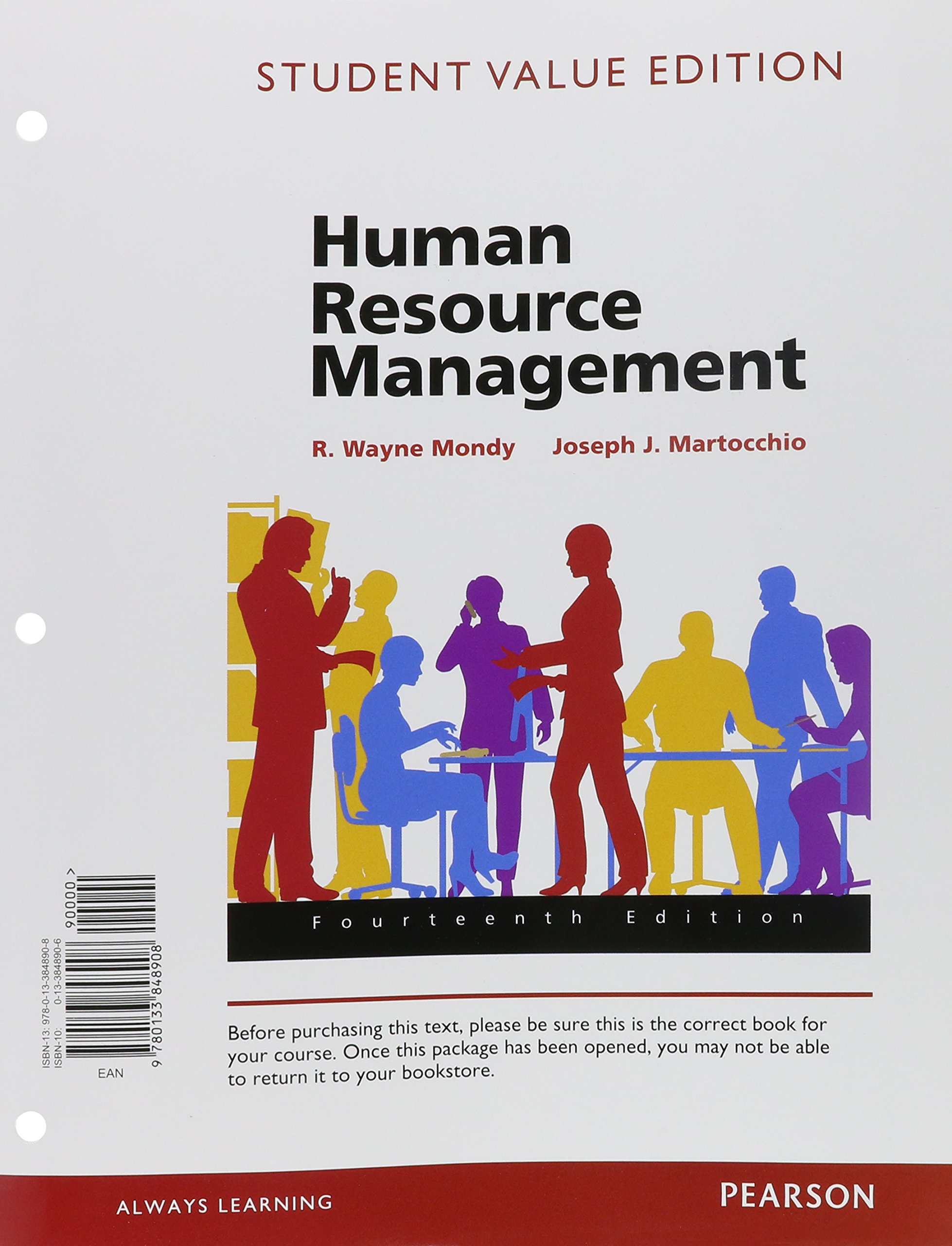 human resource management by r wayne mondy 2015 edition isbn 9780133848908 14th edition r. wayne mondy,