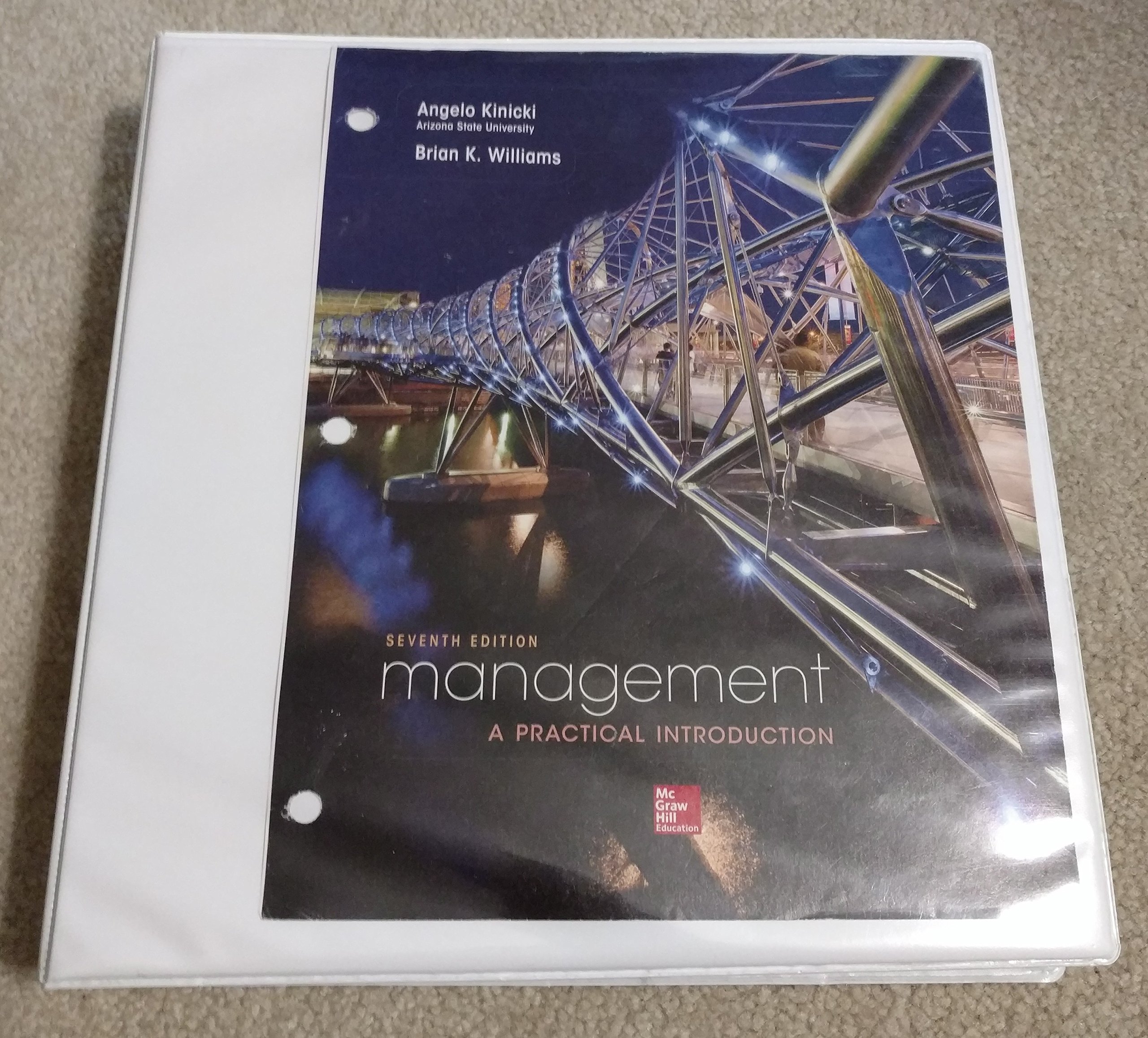 loose leaf edition for management 7th edition kinicki, angelo, williams, brian k. 0077720555, 9780077720551