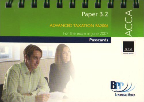 acca 3 2 advanced taxation fa 06  bpp learning media 0751732524, 9780751732528