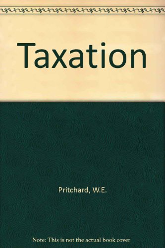 taxation 1991 9dition 12th edition bill pritchard ba ftii 0273037102, 9780273037101