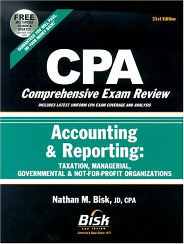 cpa comprehensive exam review 2002 2003 accounting and reporting taxation managerial governmental and not for