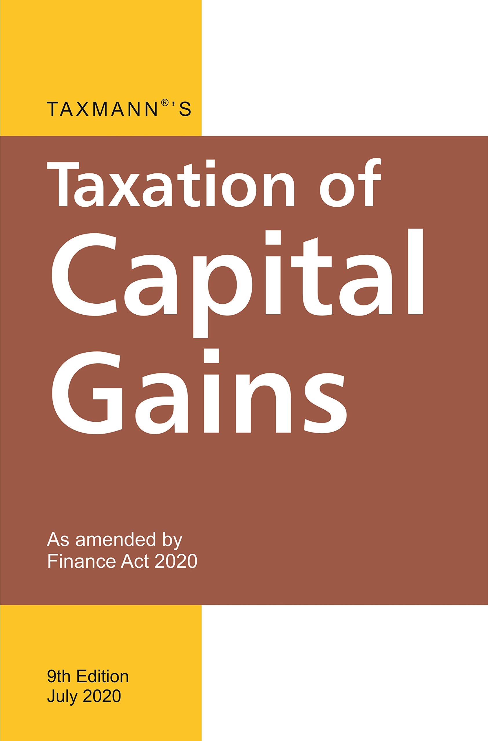 taxmanns taxation of capital gains as amended by finance act 2020  taxmann 9390128137, 9789390128136