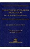 guide to nonprofit organizations law taxation operational planning 2007 cumulative supplement  donald r.