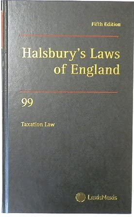 halsburys laws of england volume 99 taxation law 2019  halvey, helen (managing editor) 1474312640,