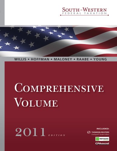 south western federal taxation 2011 comprehensive professional edition 34th edition willis, eugene, hoffman,