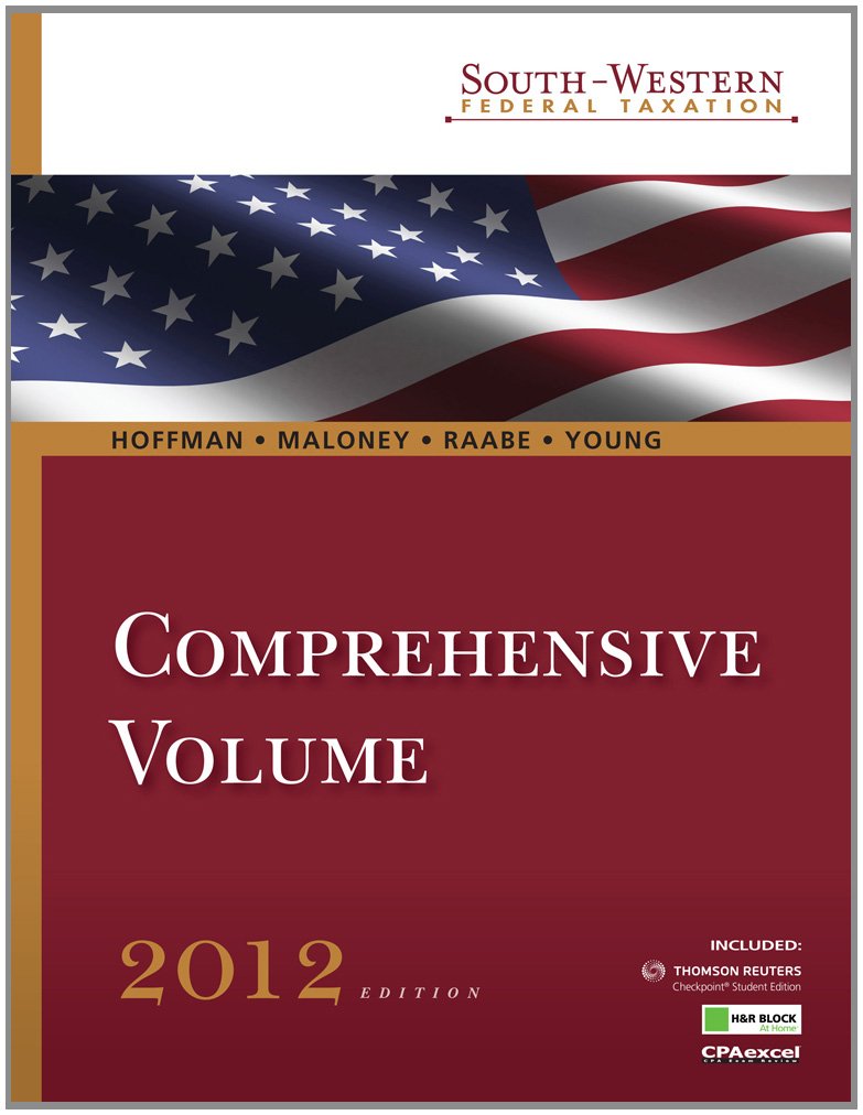 south western federal taxation 2012 comprehensive professional edition 035th edition william h. hoffman,