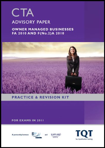 cta taxation of owner managed business fa 2010 revision kit  bpp learning media 0751791326, 9780751791327