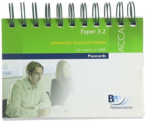 acca paper 3 2 advanced taxation fa 2004  bpp professional education 0751721581, 9780751721584