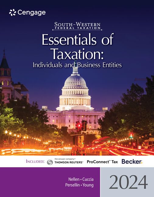 south western federal taxation 2024 essentials of taxation individuals and business entities loose leaf