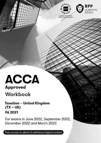 acca taxation fa2021 workbook  bpp learning media 1509742085, 9781509742080