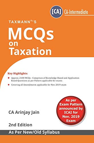 mcqs on taxation  arinjay jain 9389368154, 9789389368154