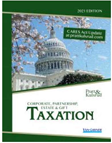 corporate partnership estate and gift taxation 2021 edition  pratt & kulsrud 1617407909, 9781617407901